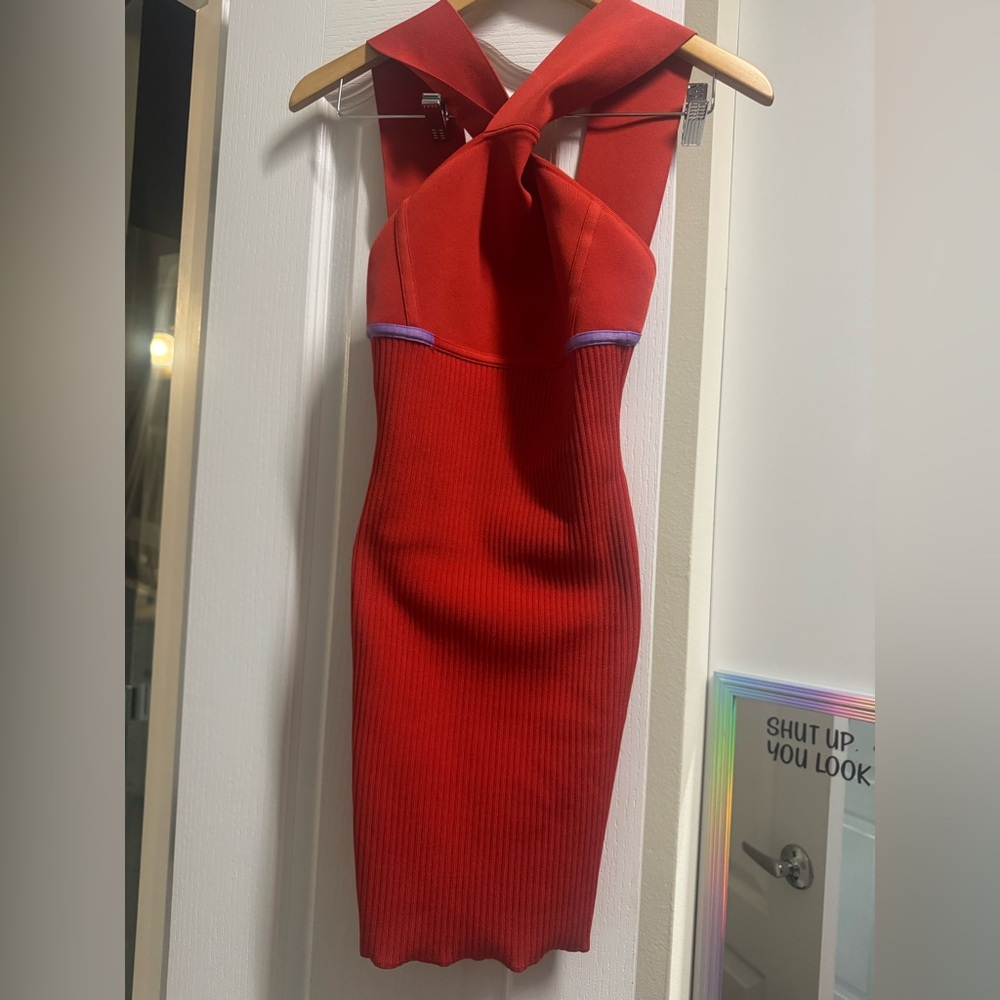 Herve Leger Red Mini Dress